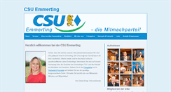 Desktop Screenshot of csu-emmerting.de